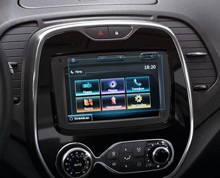 Защитное стекло Pixsel гибридное матовое на монитор Renault CAPTUR-6,9" 2016-2019