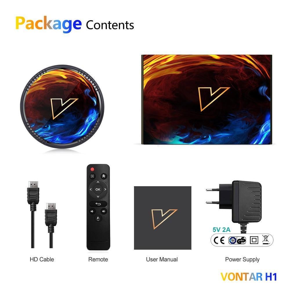 Смарт ТВ приставка VONTAR H1 4/32 Android 12 Smart TV - фото 9