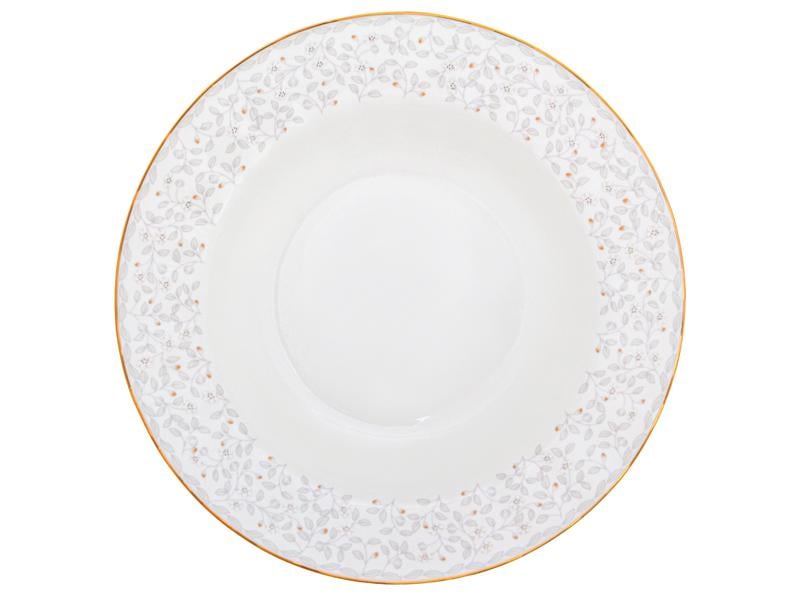 Тарелка фарфоровая Light House Вивьен 25 см Белый (264-569-2)