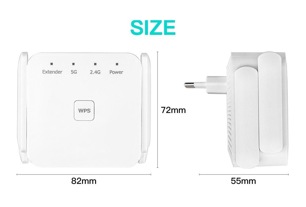 Репитер Wi-Fi 1200 Мбит/с 5 ГГц 2,4 (VA-1430294657) - фото 6