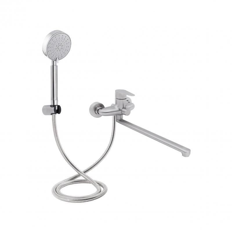 Смеситель для ванны Lidz Vida 005 из нержавеющей стали (LDVID005NKS38087)