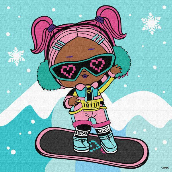 Картина по номерам Ideyka L.O.L. Surprise! Jolly Vibes. V.R.Q.T. 25x25 см (KHO1321)