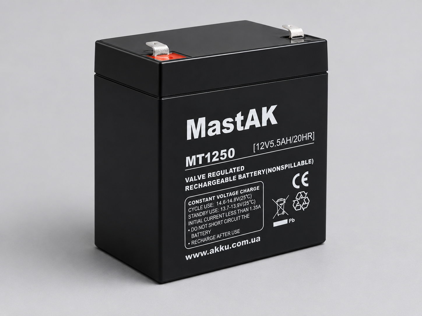 Аккумулятор MastAK MT1250 12V 5 Ah (185070)