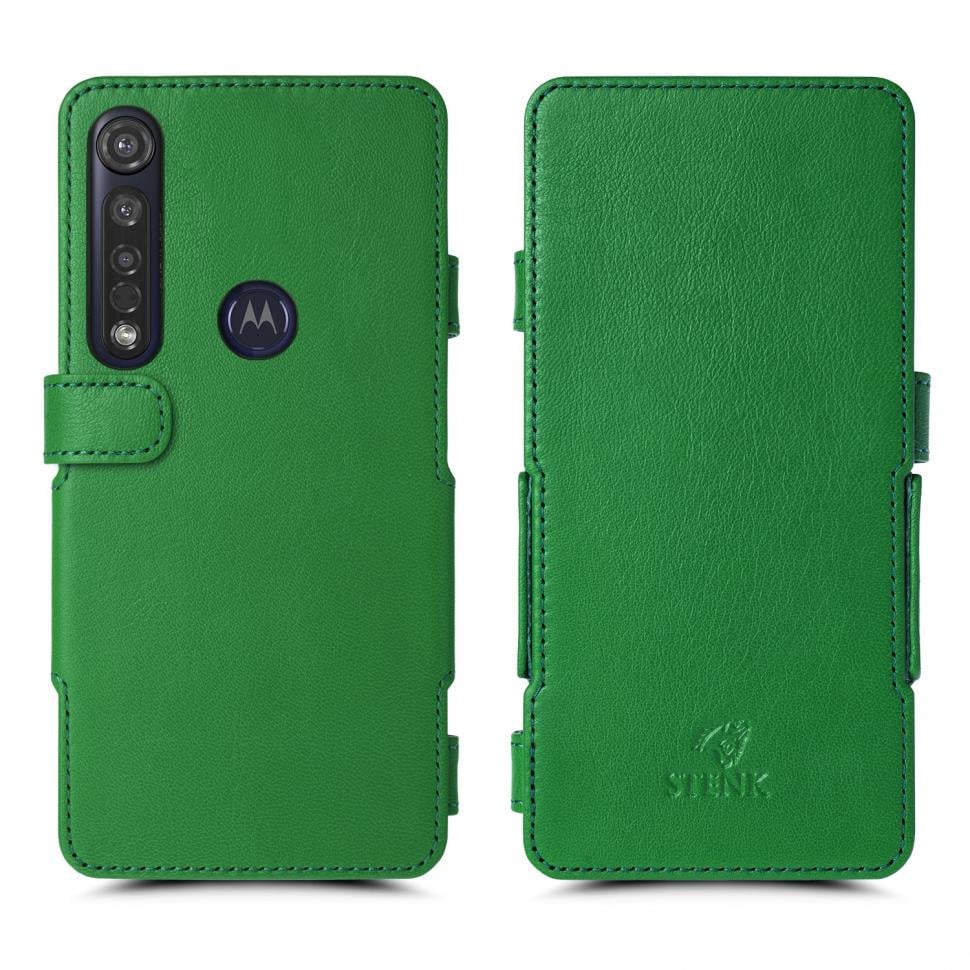 Чехол книжка Stenk Prime для Motorola Moto G8 Plus Зеленый (66719)