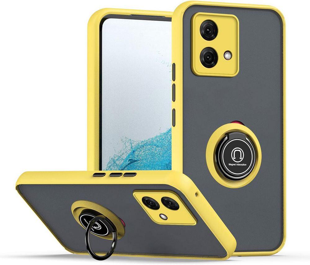 Защитный чехол MatteLuxe Motorola G84 (с кольцом) Yellow (38253-0A)