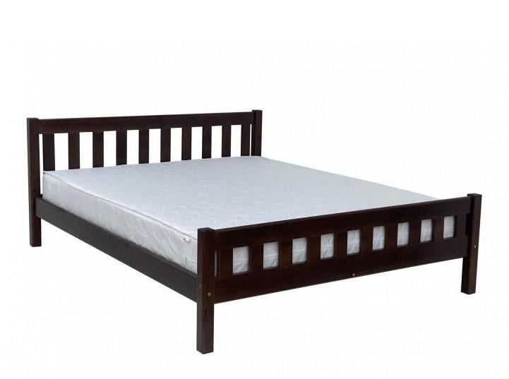 Кровать двуспальная деревянная Скиф Л-250 140х200 см Орех