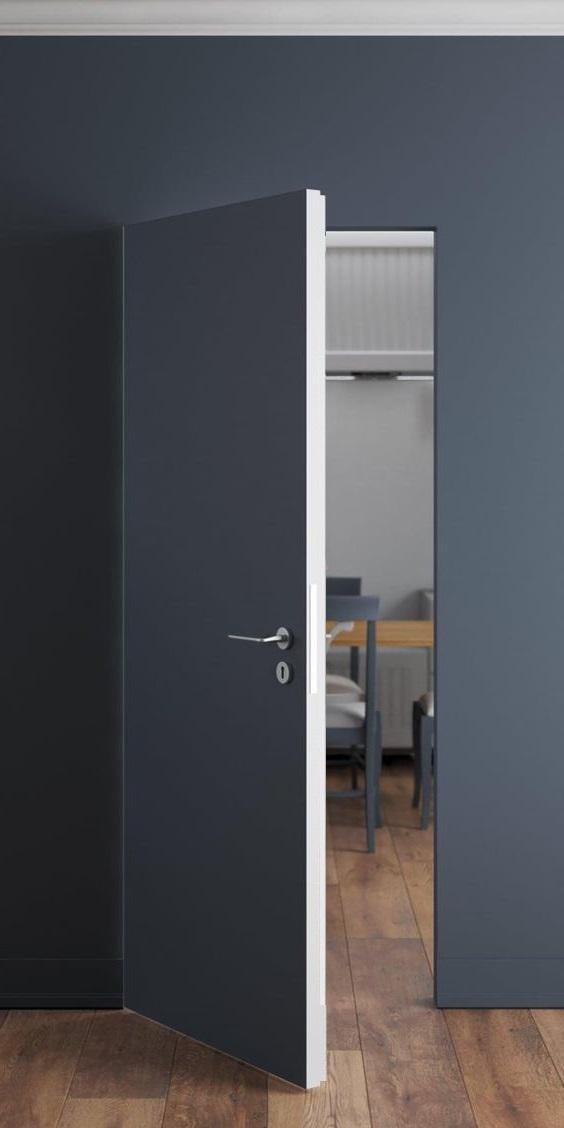 Дверь скрытая ЕД внешнего открывания левая с AL торцом 2000х700 мм (60637) Дверь скрытая ЕД внешнего открывания левая с AL торцом 2000х700 мм (60637)