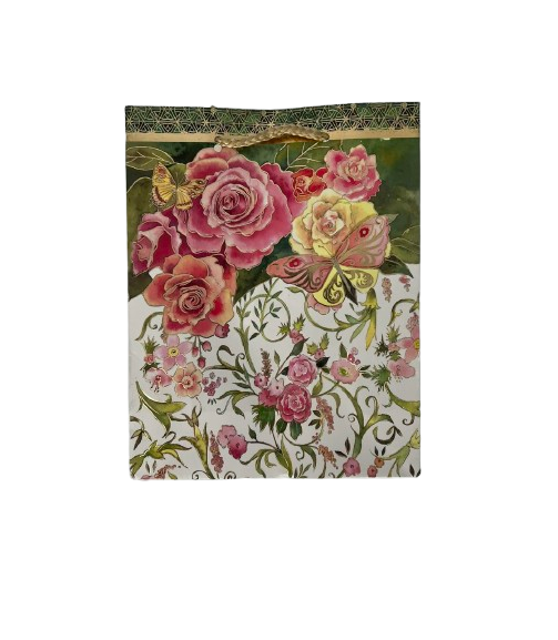 Подарочный пакет бумажный Stenson Flower dance R95501-S 18х23х8 см Зеленый с цветами (26712593) Подарочный пакет бумажный Stenson Flower dance R95501-S 18х23х8 см Зеленый с цветами (26712593)