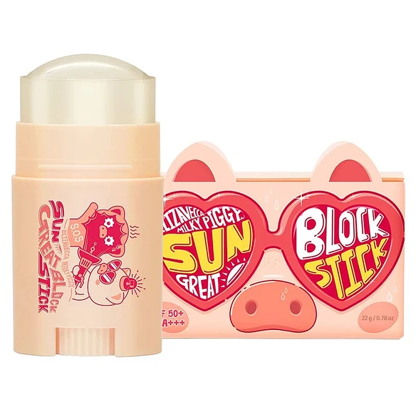 Солнцезащитный стик для чувствительной кожи вокруг глаз Elizavecca Milky Piggy Sun Great Block Stick 22 г