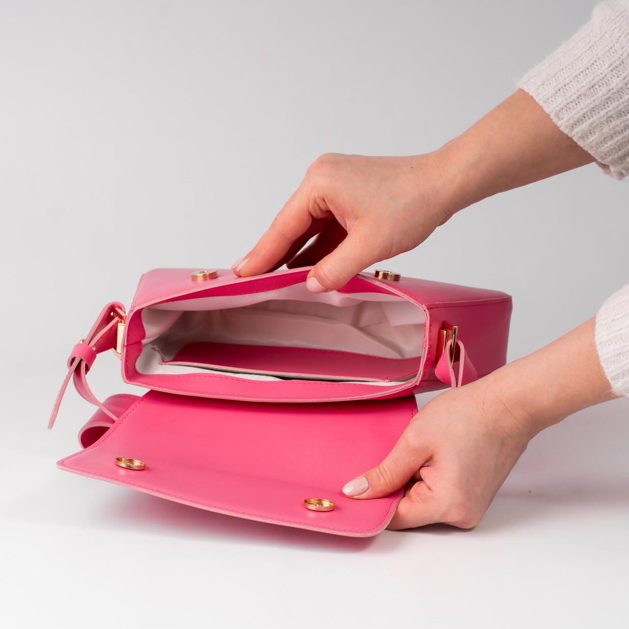 Сумка женская багет XENIA № 26-24 Розовый - фото 4 Сумка женская багет XENIA № 26-24 Розовый - фото 4