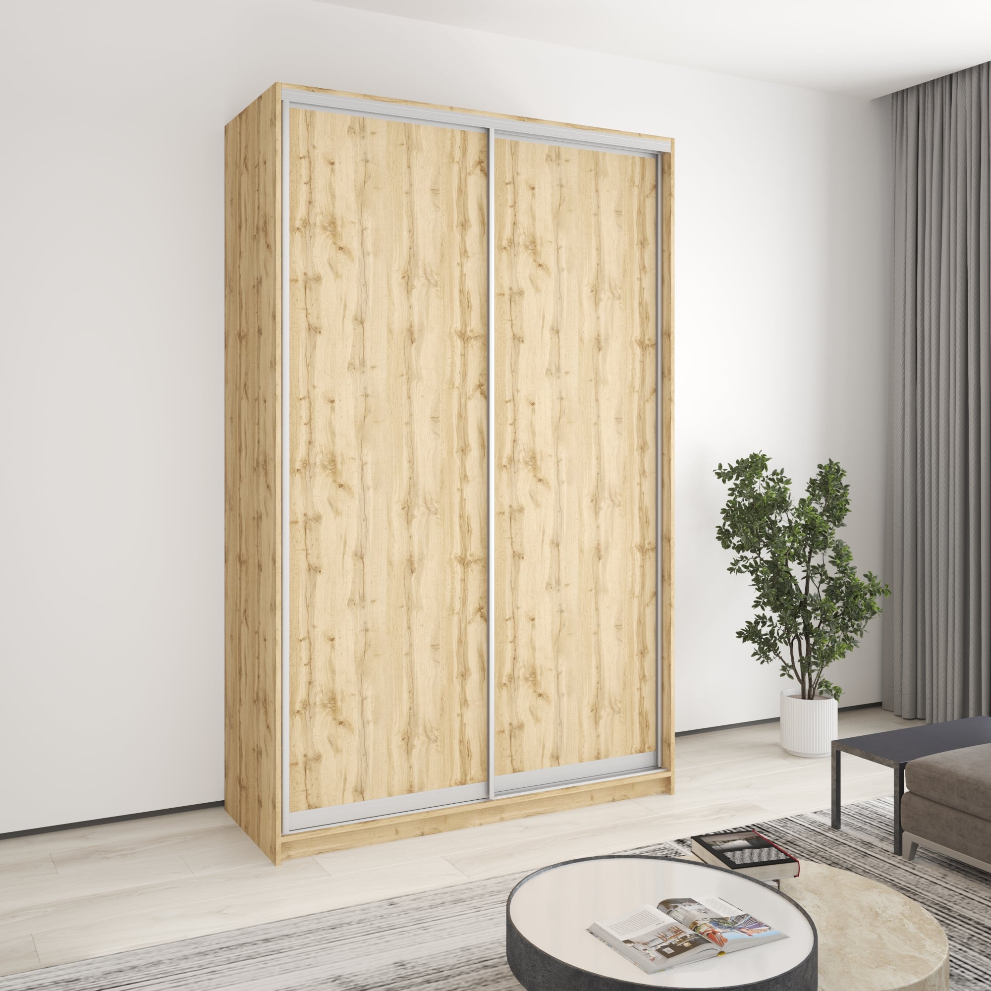 Шкаф-купе двухдверный Mebel Star Комбо AL MBS-4064 150х45х240 см Дуб тахо (1005250) Шкаф-купе двухдверный Mebel Star Комбо AL MBS-4064 150х45х240 см Дуб тахо (1005250)