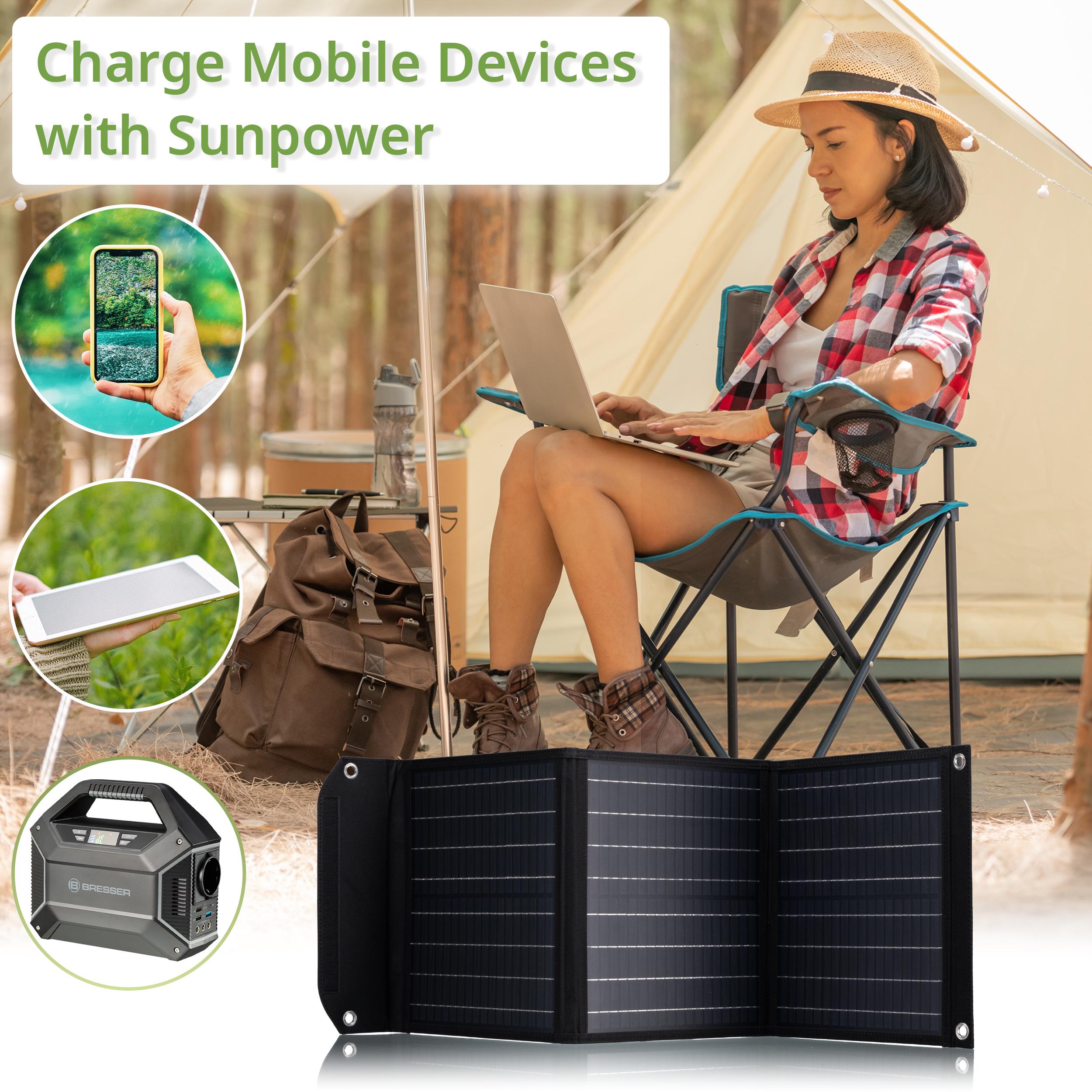 Портативное зарядное устройство Bresser Mobile Solar Charger 40 Watt USB DC (3810040) - фото 9