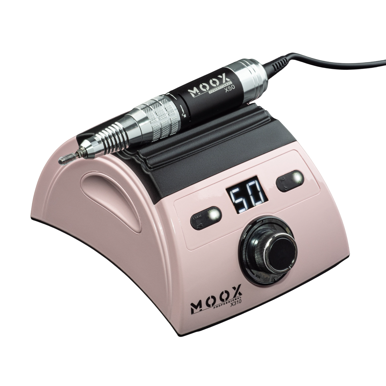 Фрезер профессиональный Мокс X310 на 70 Вт 50000 об/мин для маникюра и педикюра Pink