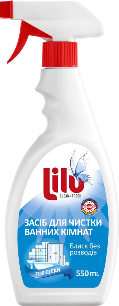 Средство для чистки ванных комнат LILU TOP CLEAN 550 мл (00000014891)