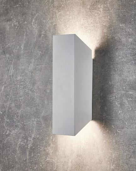 Cвітильник настінний Iterna Brick 2хGU10 Білий (LM107) - фото 1 Cвітильник настінний Iterna Brick 2хGU10 Білий (LM107) - фото 1