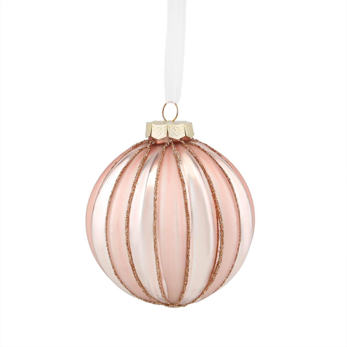 Набір новорічних прикрас Elisey Кулька смузі d 8 см 6 шт. (6017-043)