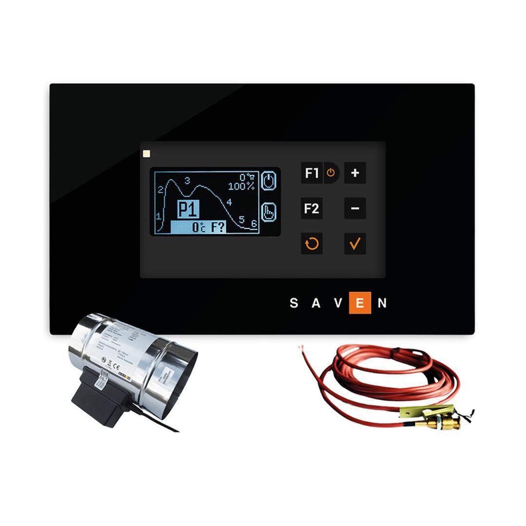 Оптимизатор горения автоматический Saven AutoBurn BL-100 с датчиком открытия дверцы (SAB/BL/100/DS)