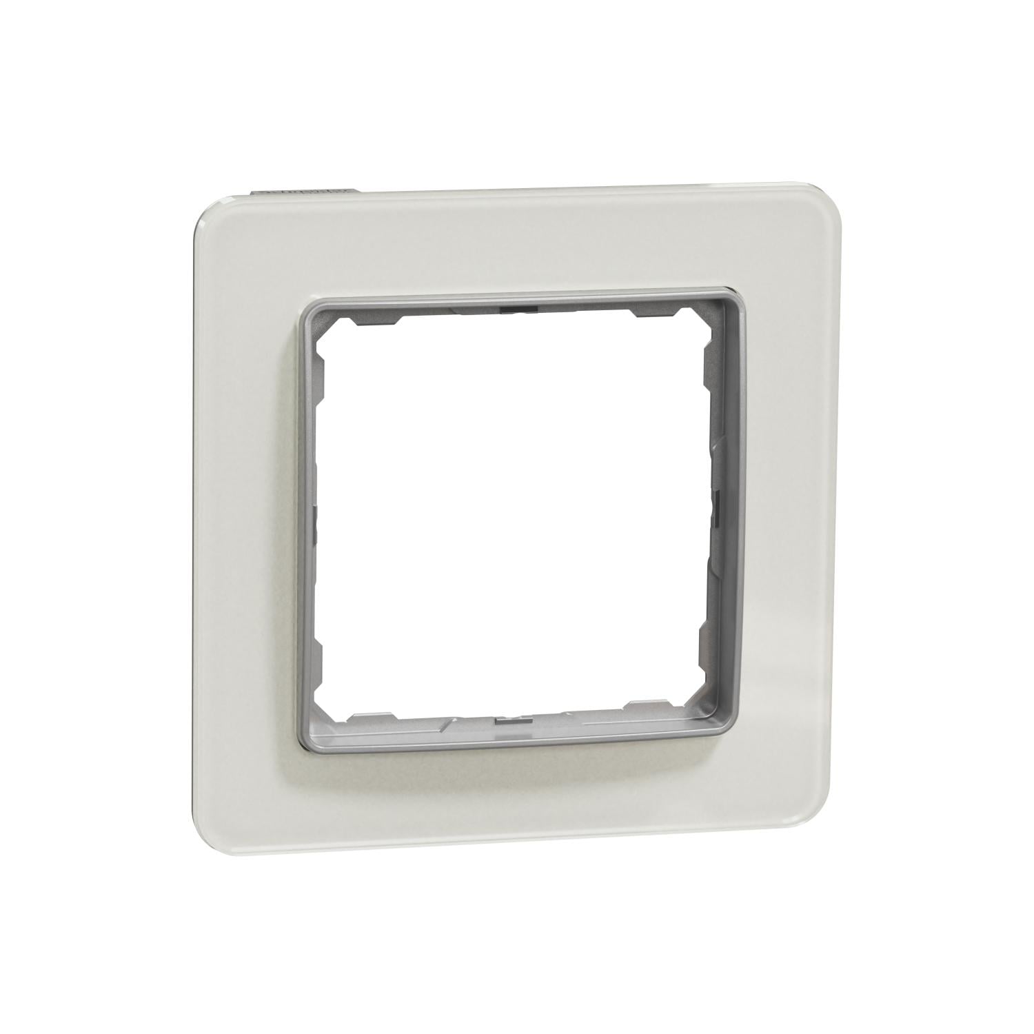 Рамка одноместная Schneider Electric Sedna Elements искусственное стекло Белый (SDD360801)