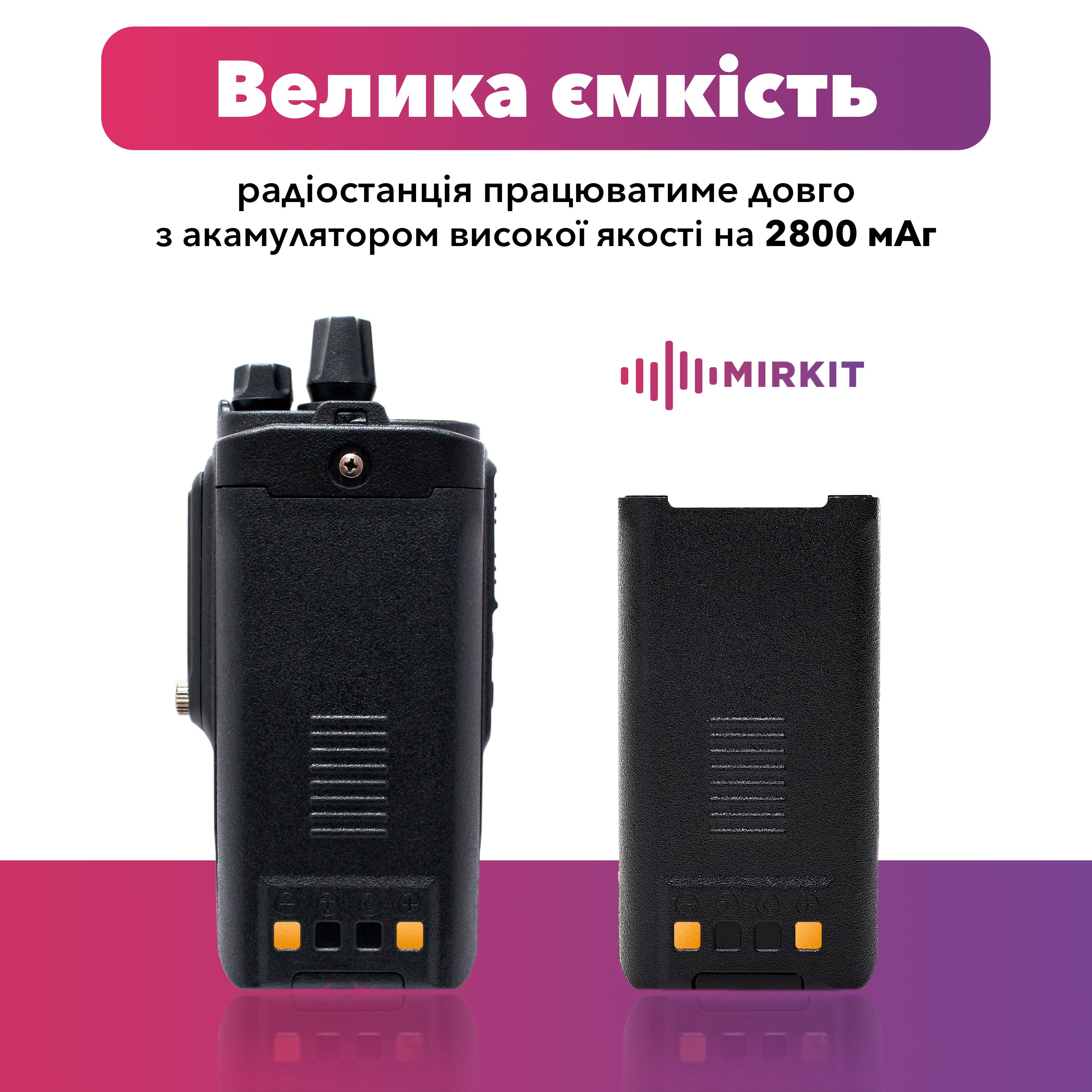 Рація водонепроникна Baofeng BF-9700 з одинарною кнопкою Чорний (6742) - фото 3