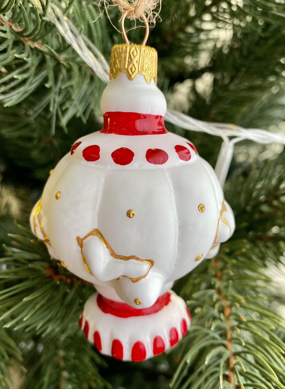 Игрушка на елку Самовар формованная - фото 2 Игрушка на елку Самовар формованная - фото 2