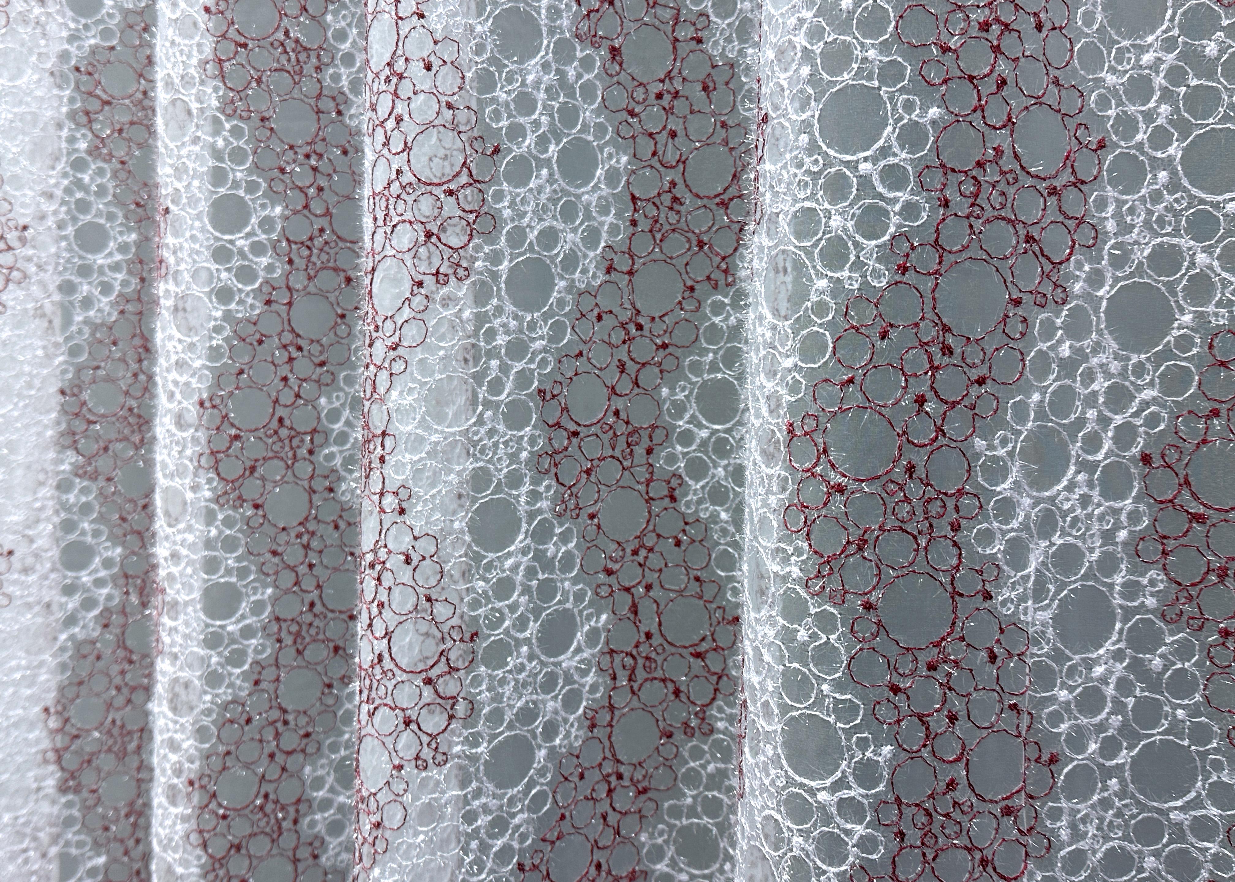 Тюль VR-Textil 1687т Органза с вышивкой и люрексом 300х270 см Бордовый/Белый (42-0724) - фото 6 Тюль VR-Textil 1687т Органза с вышивкой и люрексом 300х270 см Бордовый/Белый (42-0724) - фото 6