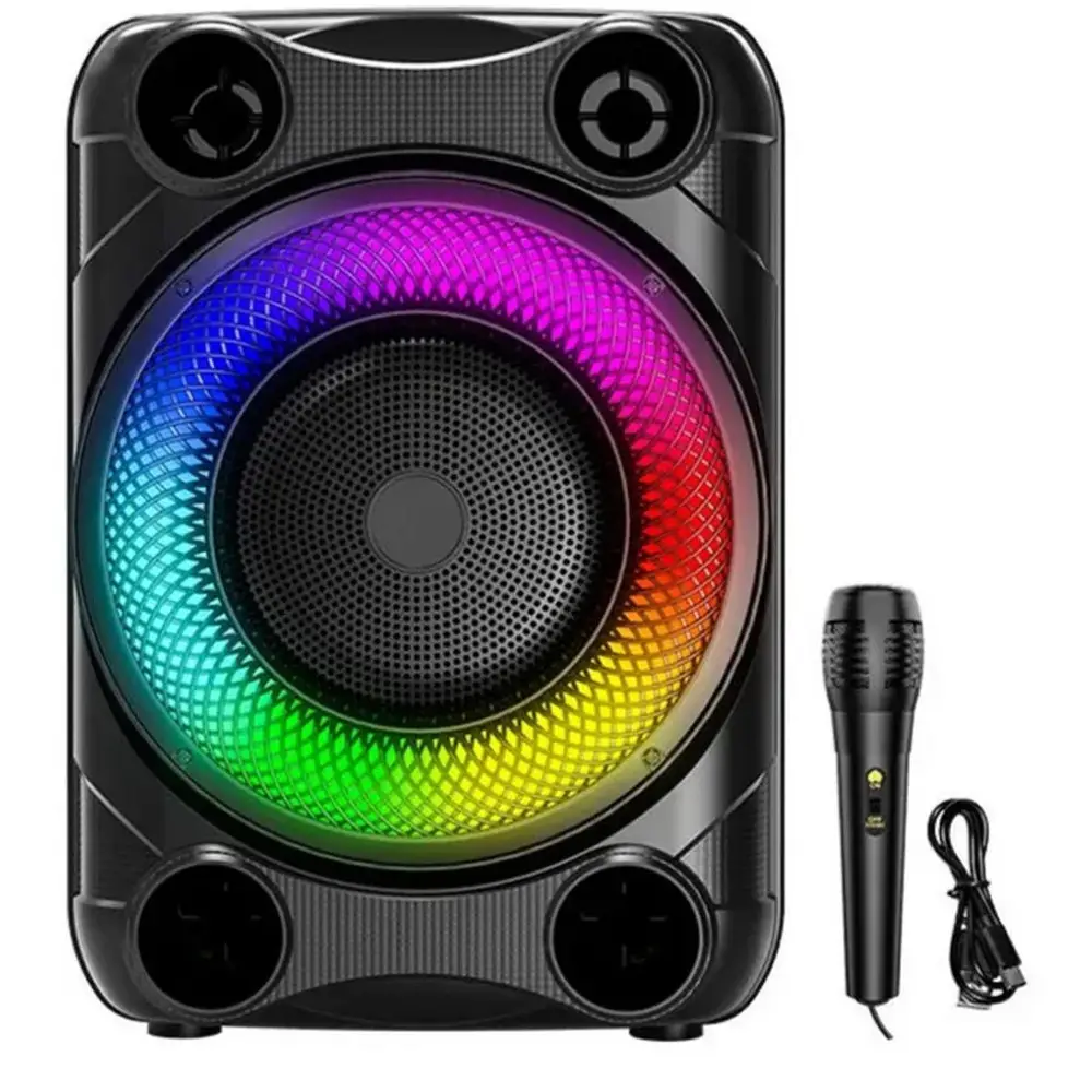 Портативная колонка SPS 8148 8" 20 Вт Bluetooth 5.0 LED/RGB (ML-05225) Портативная колонка SPS 8148 8" 20 Вт Bluetooth 5.0 LED/RGB (ML-05225)