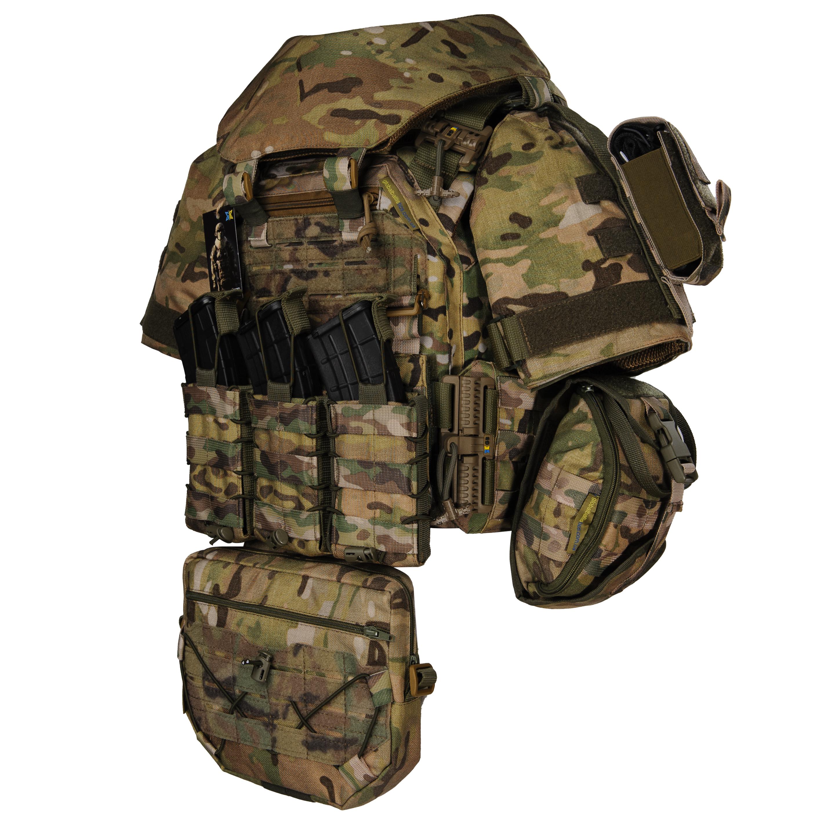 Плитоноска женская Warmor gen3 FL MAX for Ladies С максимальным набором подсумков защитой шеи и плечей 1 класс ДСТУ Мультикам