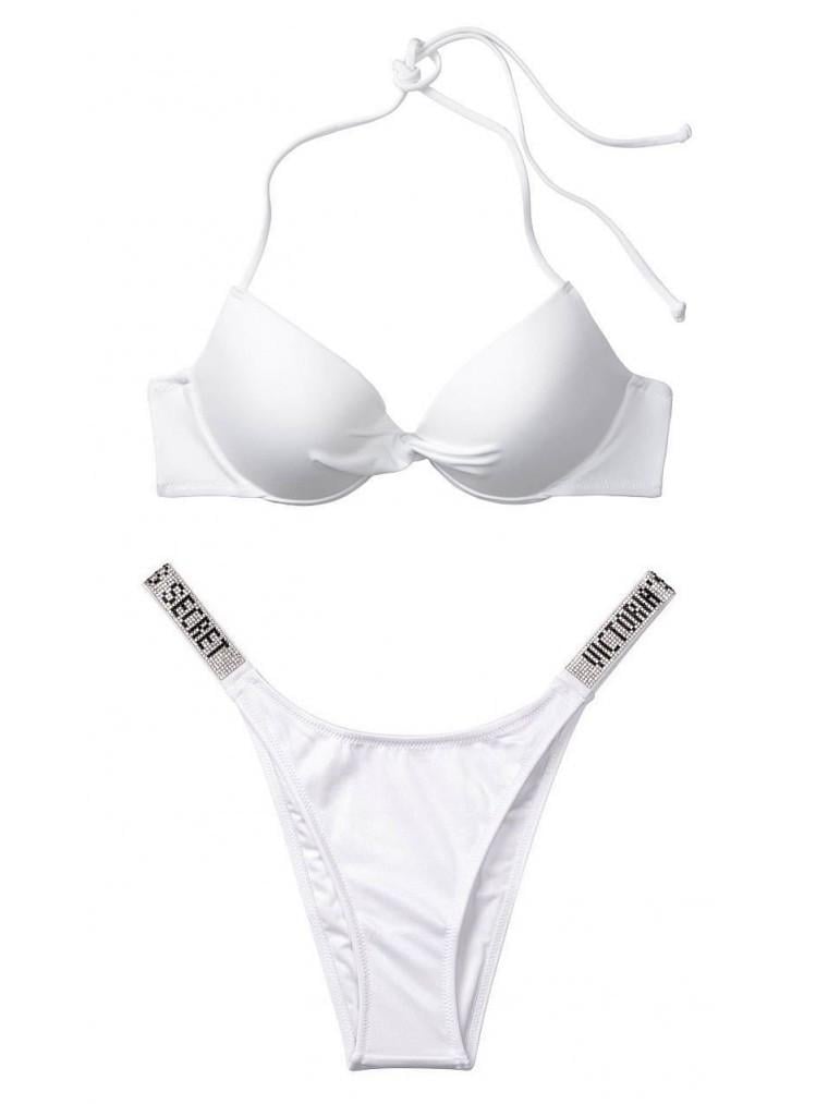 Купальник роздільний Victoria's Secret 262-815 Push-up 75D Білий - фото 2