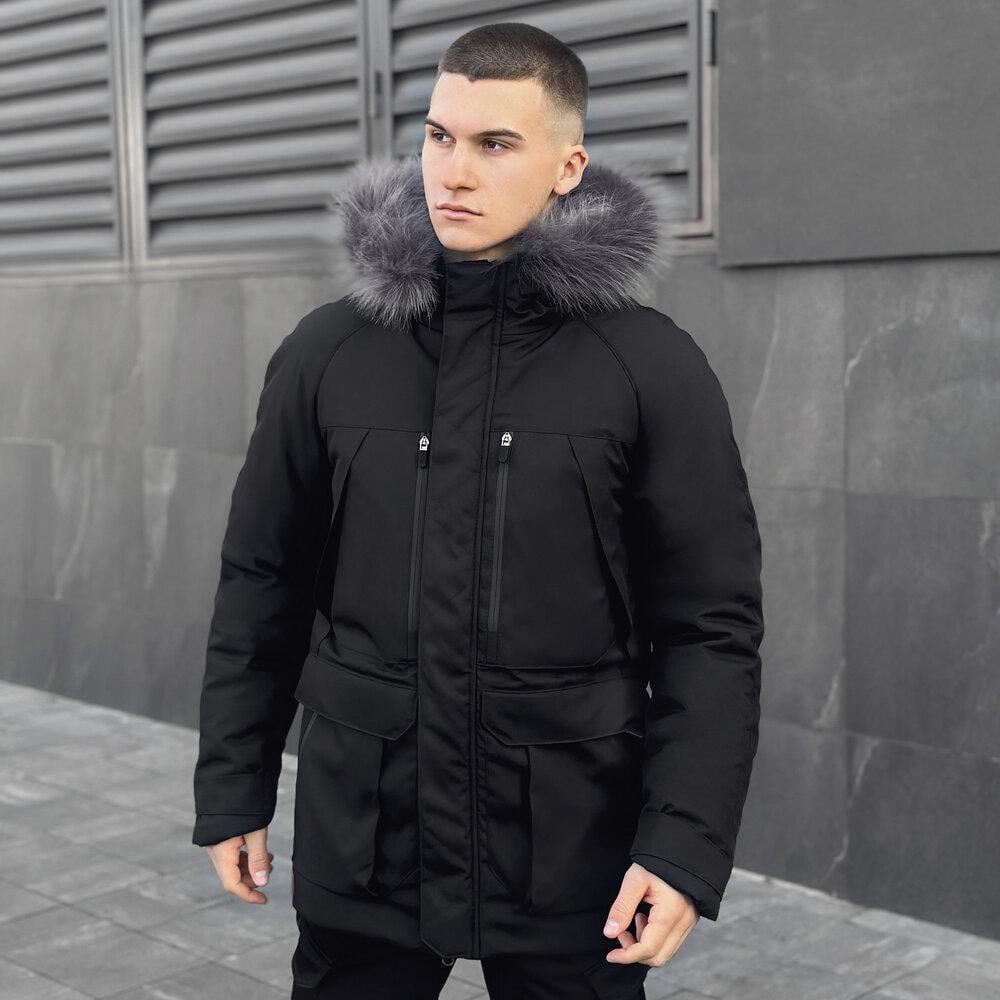 Парка Pobedov Seniora udacha 3XL Чорний (13492074)