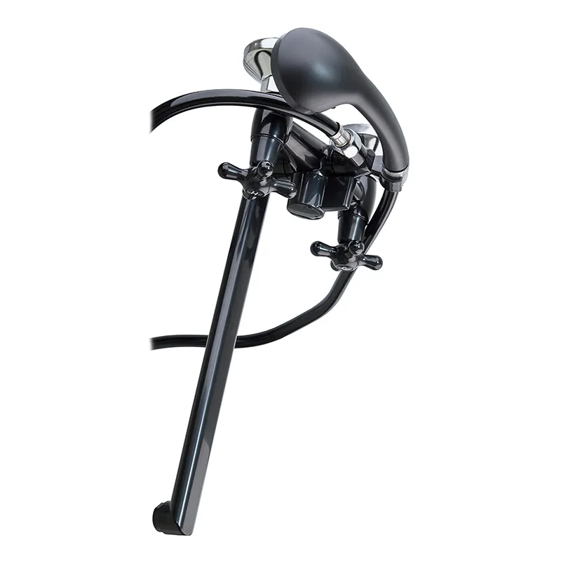 Смеситель для ванной PLAMIX Sirius-140 Black со шлангом и лейкой (PM0638)