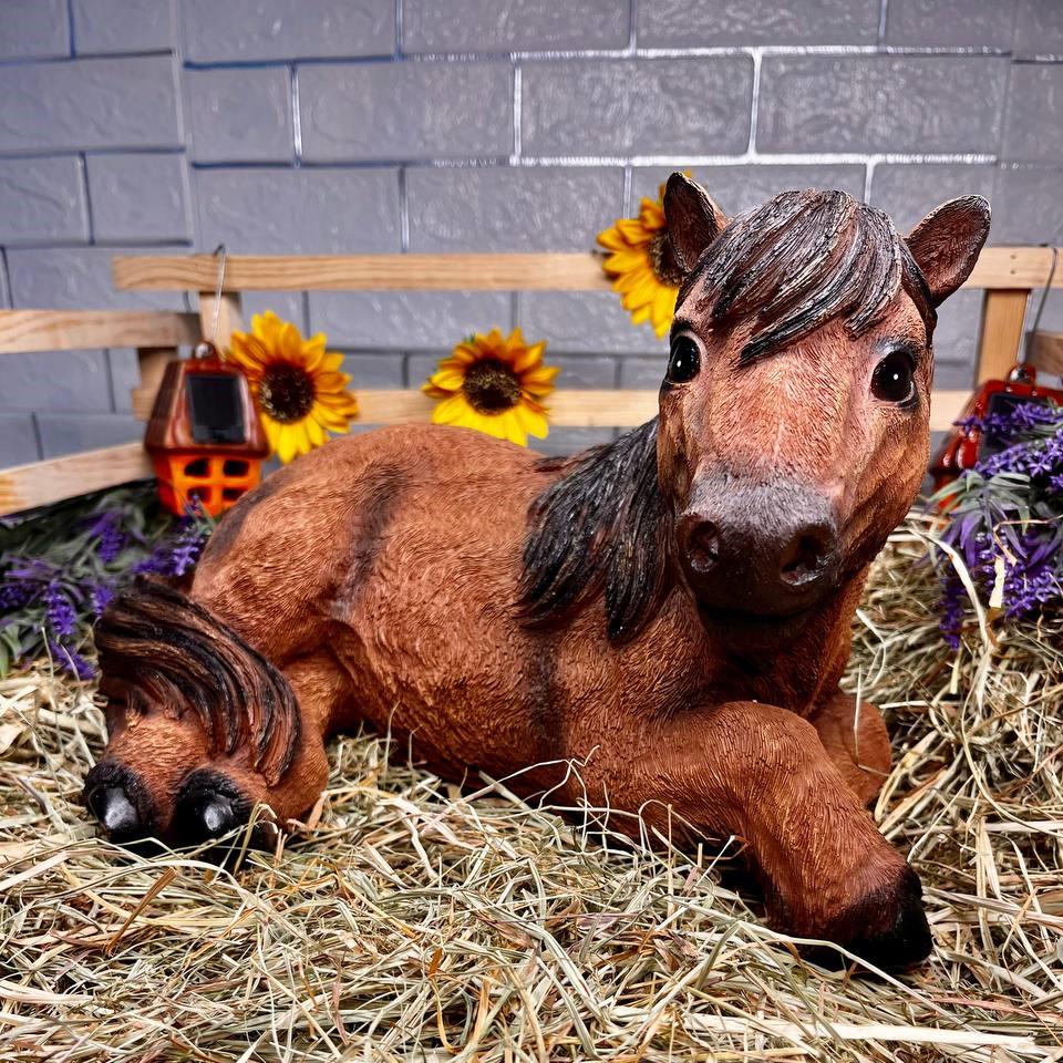 Садова фігура Конячка 41x28x25 см Коричневий (29614597) - фото 7 Садова фігура Конячка 41x28x25 см Коричневий (29614597) - фото 7