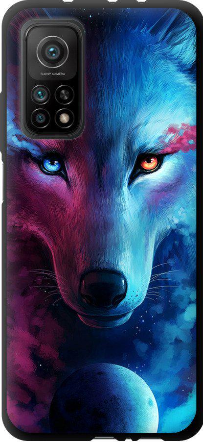 Чехол на Xiaomi Mi 10T Арт-волк (3999b-2096-42517)