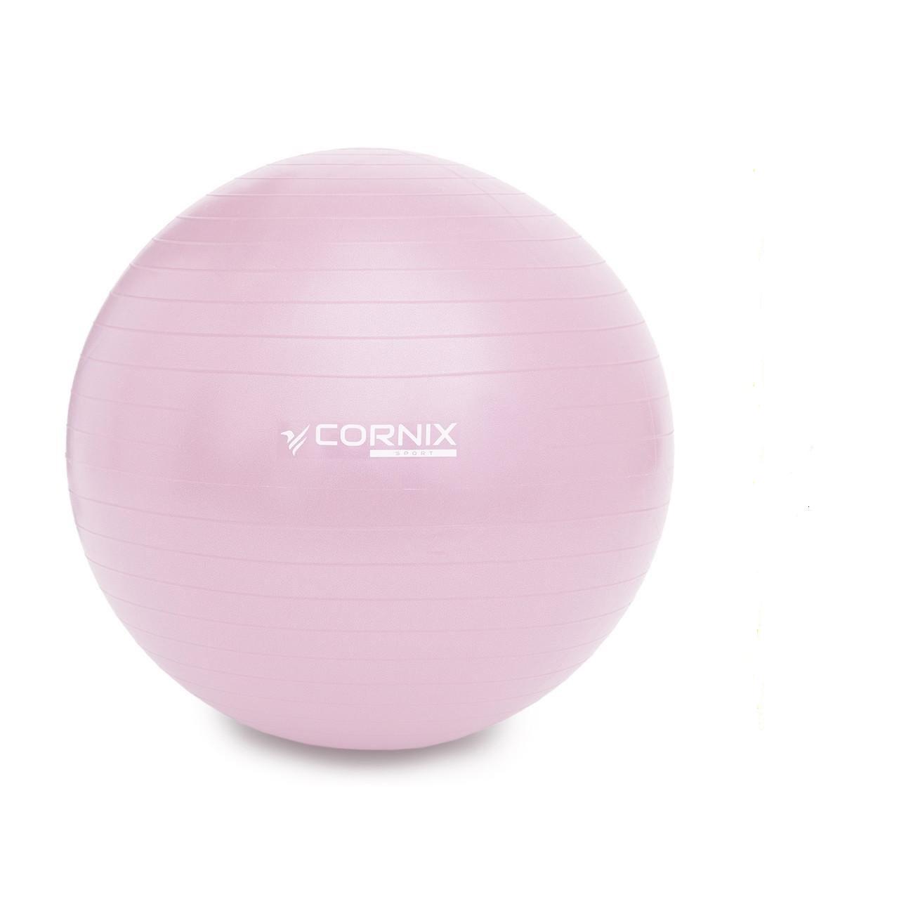 М'яч для фітнесу Cornix Anti-Burst 65 см XR-0364 Light Pink (2514760353) - фото 1 М'яч для фітнесу Cornix Anti-Burst 65 см XR-0364 Light Pink (2514760353) - фото 1