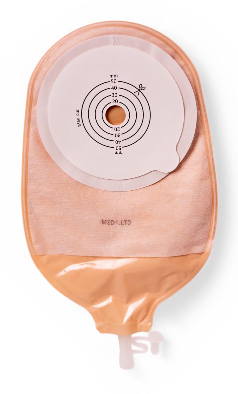 Мешок уростомный однокомпонентный/фланец 15-50 мм Телесный (MED1-OS08-S1550)