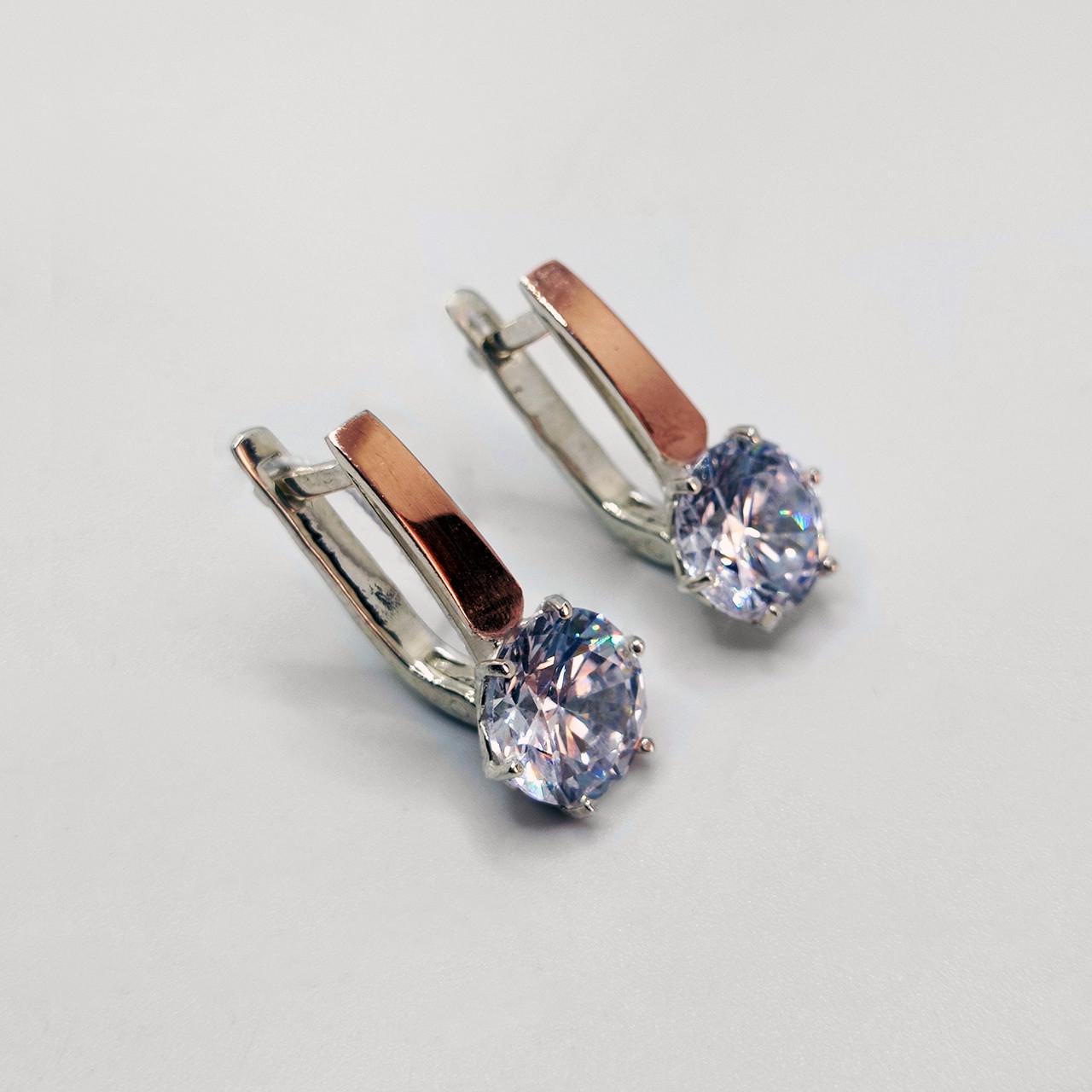 Серьги злата серебро золотая накладка 925° 5,22 г (2654зол)