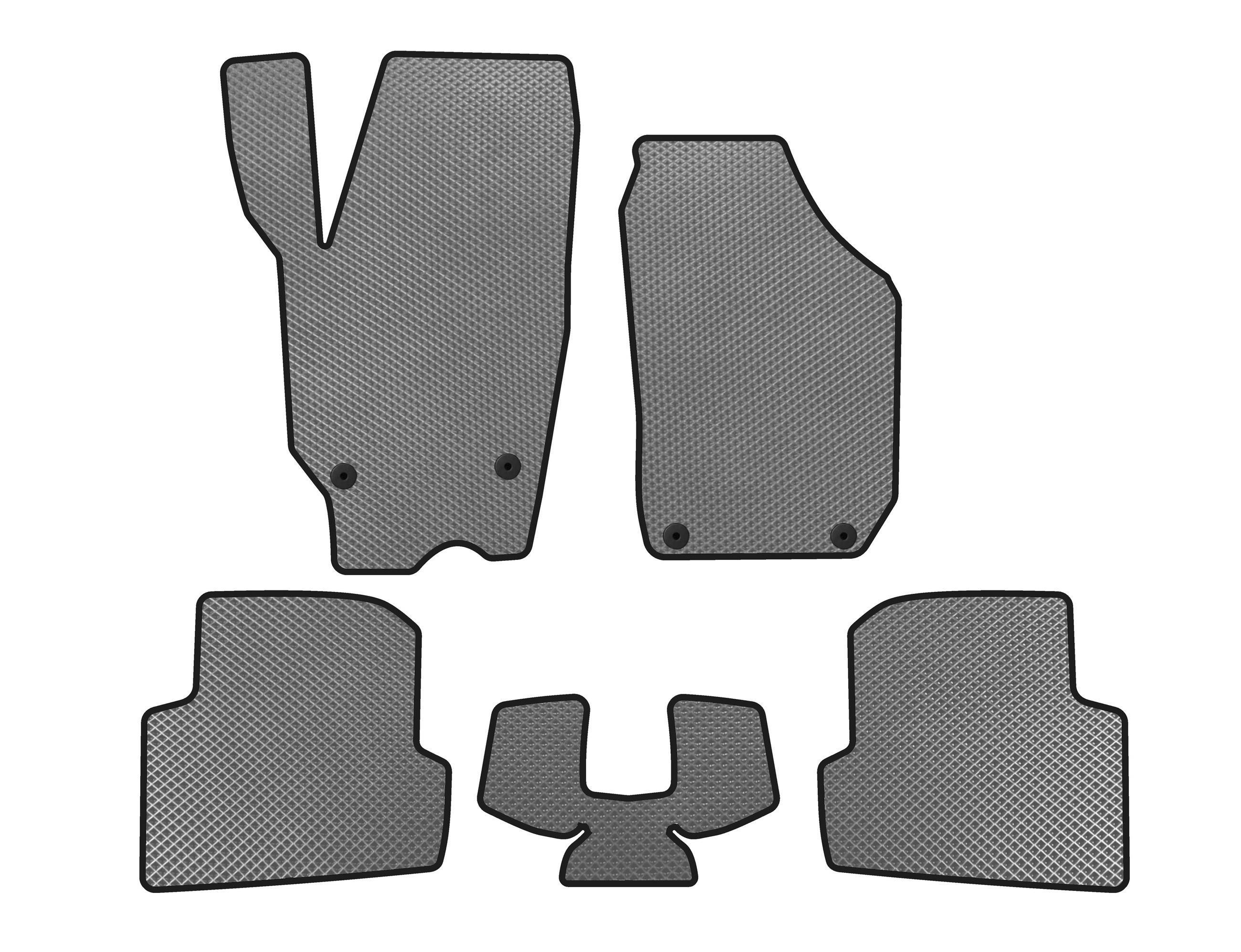 Коврики EVA Digital Designs для Skoda Fabia 2007-2014 гг. Серый (143457)