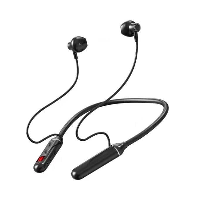 Наушники на шею беспроводные спортивные BT 5.2 Плеер Черный (BT 5.2-BL)
