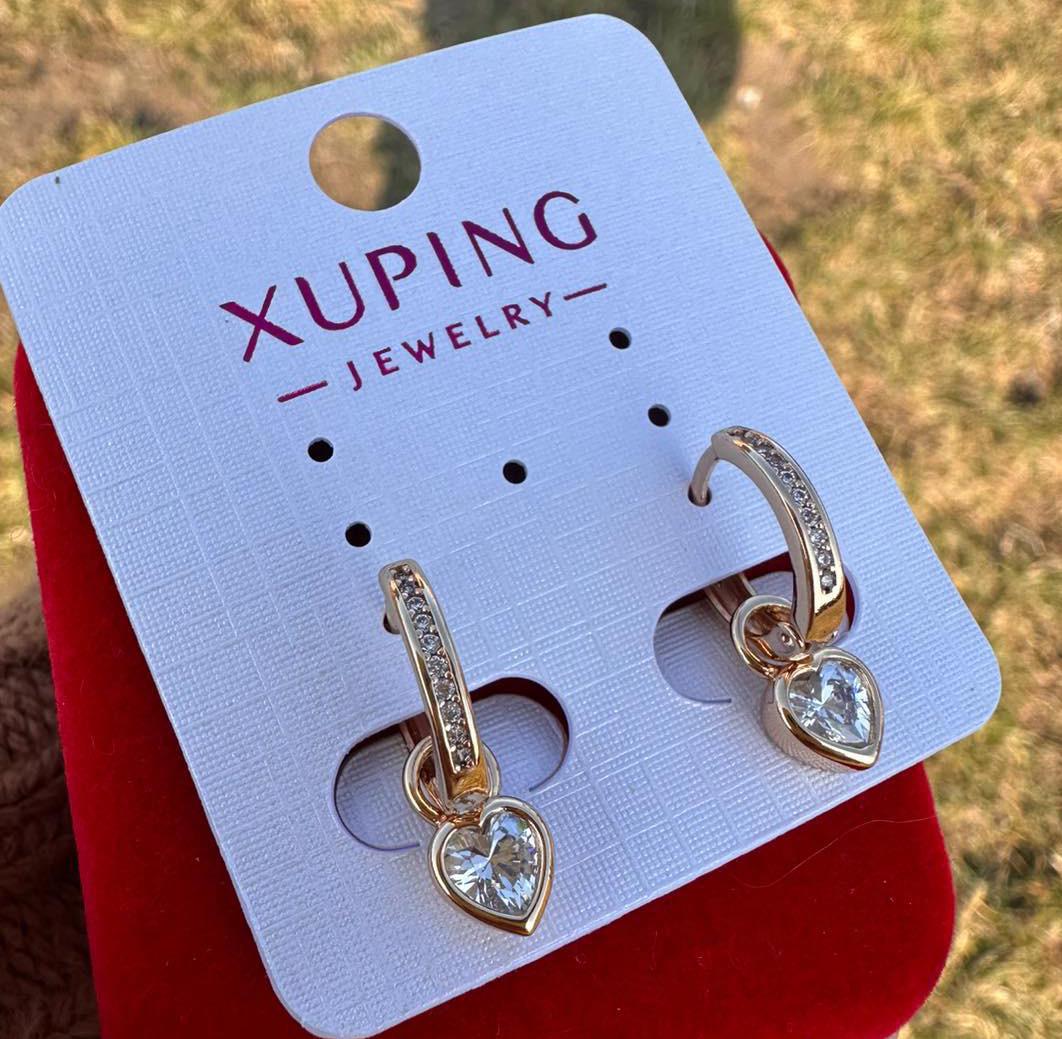 Серьги Xuping Серьги с камешками ювелирный сплав 18к 585п 2 см Золотой (322-005) Серьги Xuping Серьги с камешками ювелирный сплав 18к 585п 2 см Золотой (322-005)