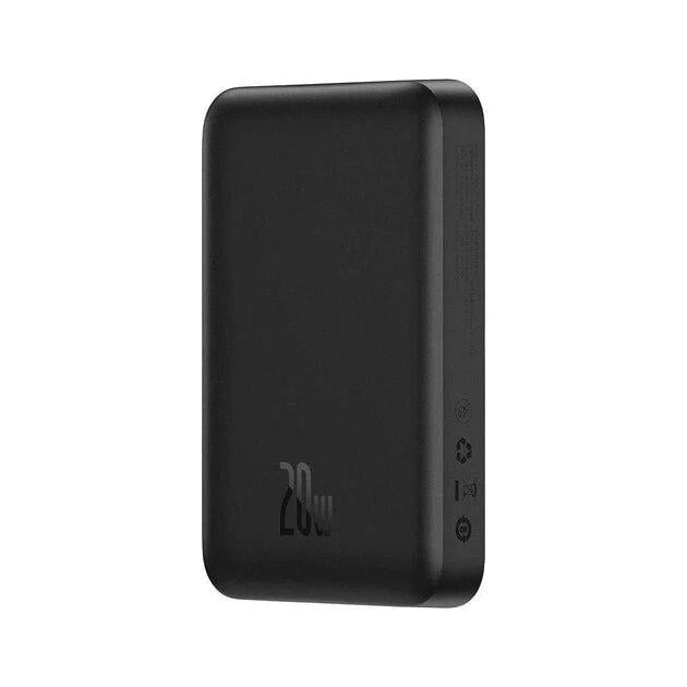 Повербанк BASEUS Magnetic Mini Wireless 10000 mAh 20W Qi 15W Black - фото 5