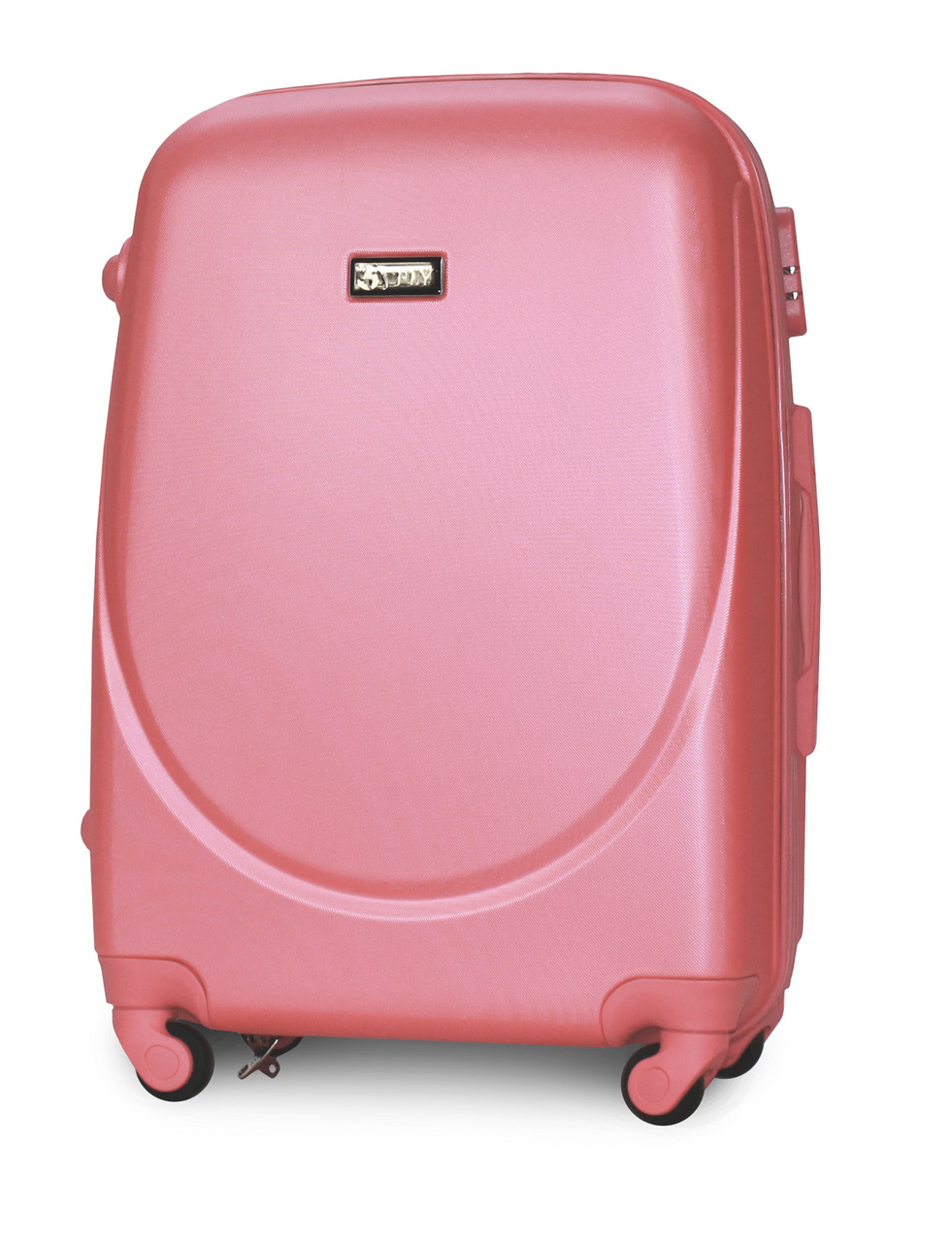 Валіза Fly К310 середня 65х44х27 см 60 л пластикова на 4 колесах Рожевий