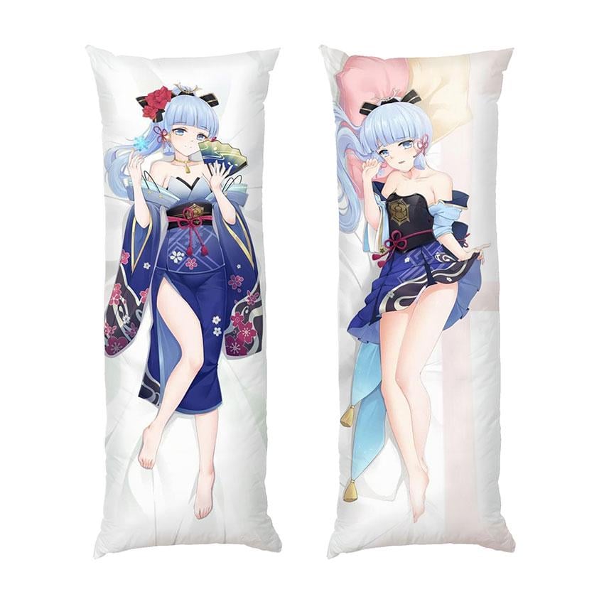 Подушка дакимакура Ayaka in kimono Art Genshin Impact габардин 140х45 см (112417-2)