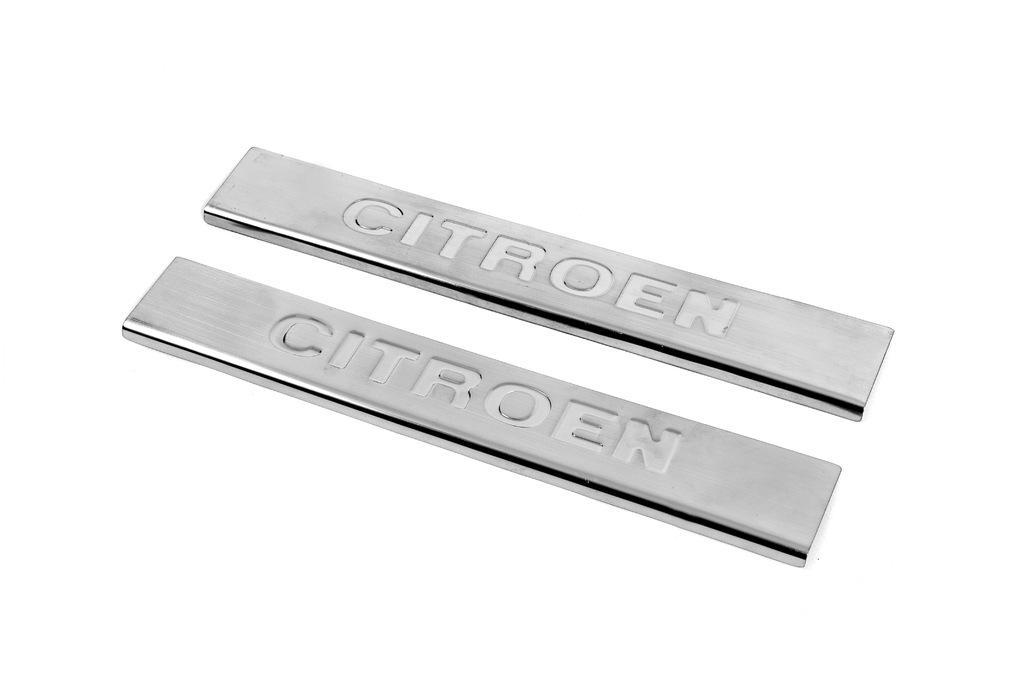 Накладки на пороги Carmos V3 2 шт нерж. для Citroen C-5 2008-2017 гг.