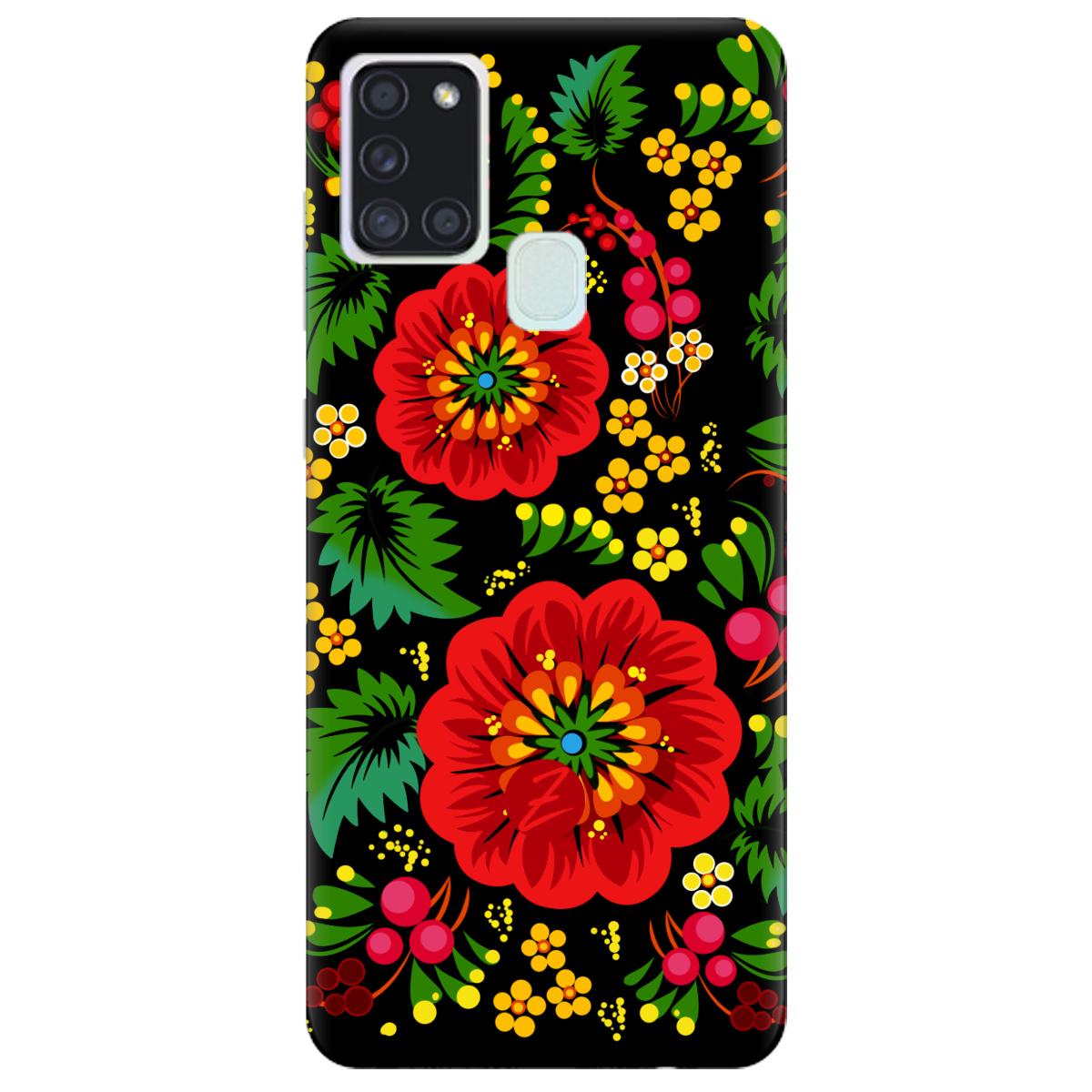 Силиконовый чехол Zorrov для Samsung Galaxy A21s - Ukrainian art (14100040170087730)