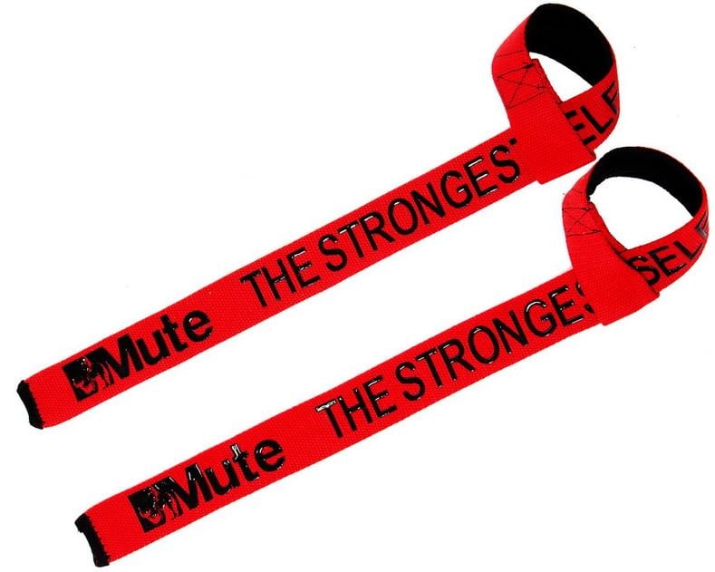 Лямки для становой тяги Zelart MUTE 9153-2 2 шт. Красный (DR003751)