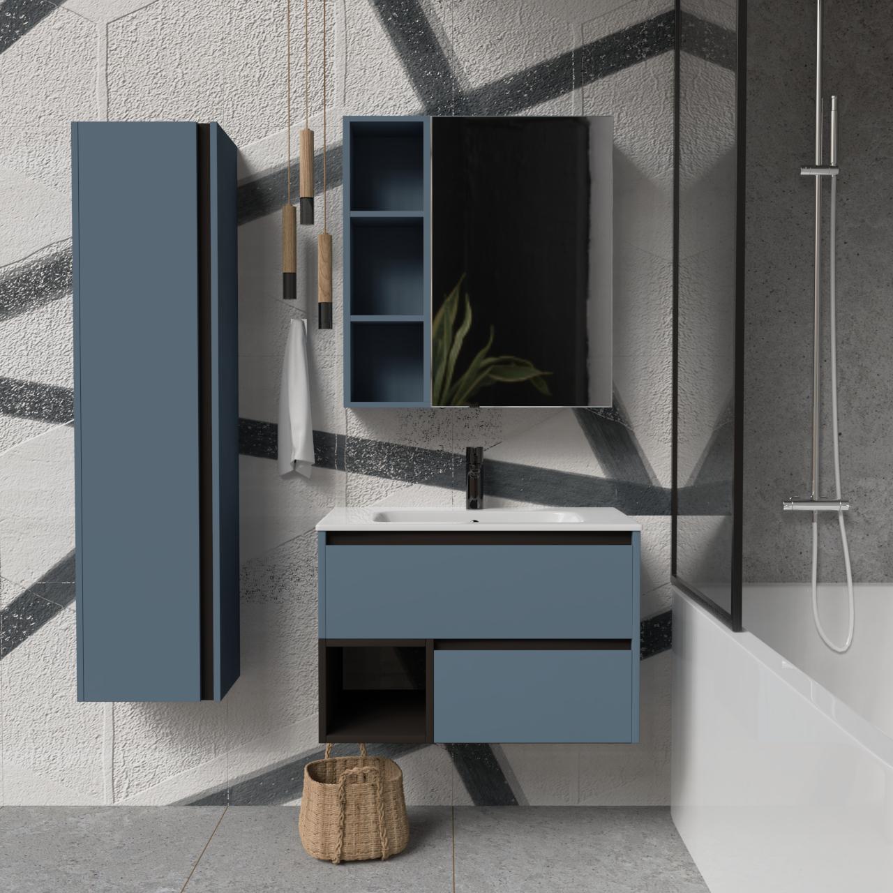 Тумба подвесная с раковиной MVK Vostok Craft 70 В2 700х450х530 мм Синий Альби (c270alb) - фото 4 Тумба подвесная с раковиной MVK Vostok Craft 70 В2 700х450х530 мм Синий Альби (c270alb) - фото 4