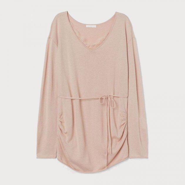 Джемпер для беременных H&M L Пудровый (100997661930)