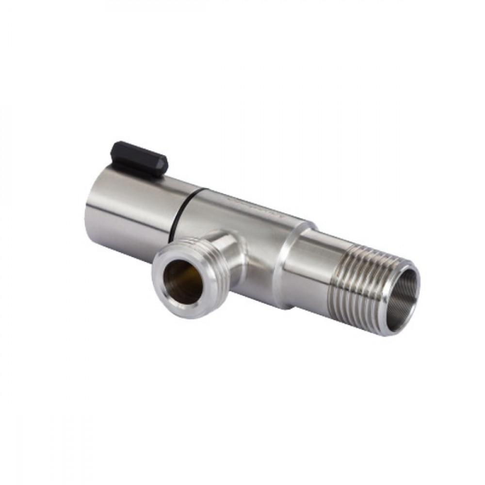 Кран угловой Aquastrong R1 нержавеющая сталь M1/2хM3/4" (24385475) - фото 3 Кран угловой Aquastrong R1 нержавеющая сталь M1/2хM3/4" (24385475) - фото 3