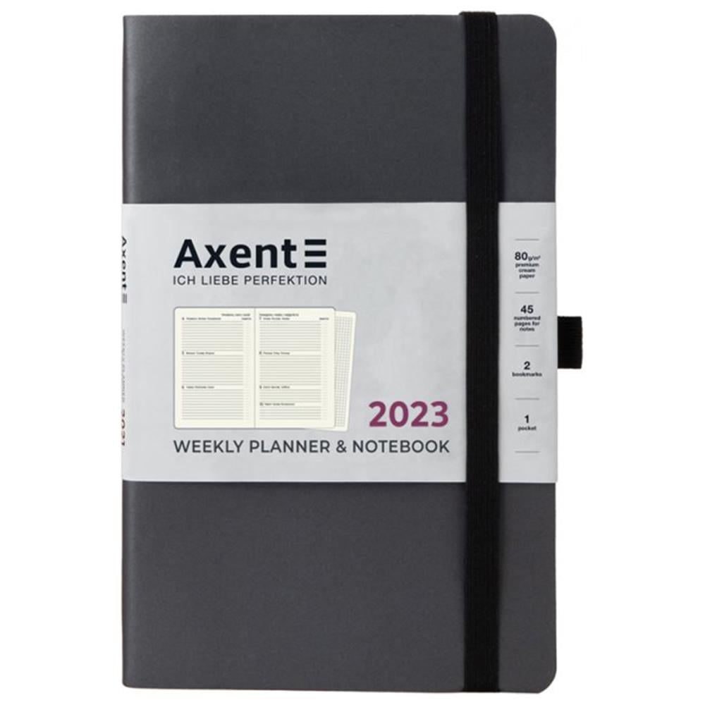 Еженедельник Axent 2023 Partner Soft 125х195 Серый (8506-23-03-A)