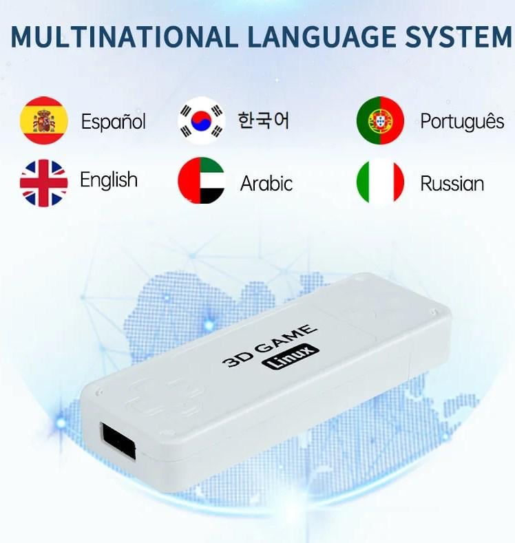 Ігрова консоль Linux Y6 Powkiddy Boyhom 128Gb 11000+ добірних ігор/батарейки для контролерів 4 шт. (1583) - фото 3