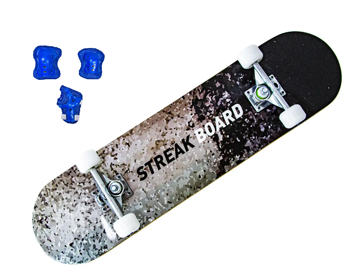 Скейтборд StreakBoard с защитой 85 кг